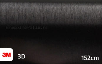 3M 1080 BR212 Brushed Black Metallic wrapping folie