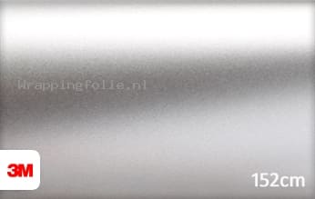 3M 1380 S130 Satin Silver Metallic wrapping folie