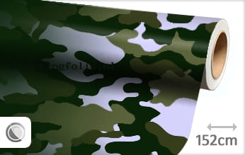 Camouflage groen wrapping folie