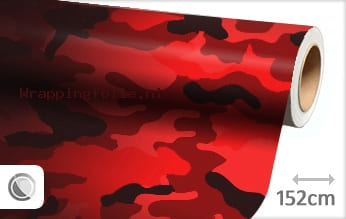 Camouflage rood wrapping folie