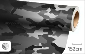 Camouflage zwart wit wrapping folie