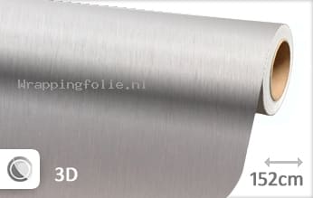 Geborsteld aluminium zilver wrapping folie